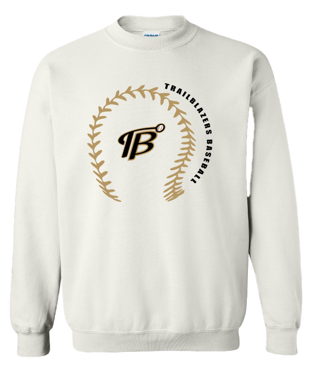 Trailblazers baseball stitches crewneck