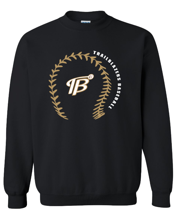 Trailblazers baseball stitches crewneck