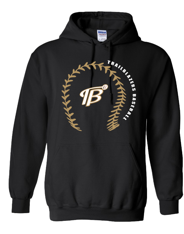 Trailblazers baseball stitches hoodies