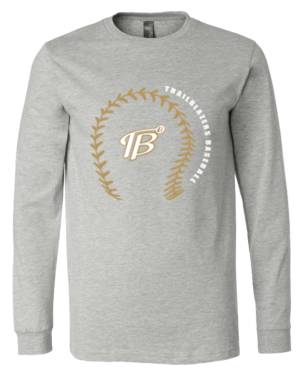 Baseball stitches NTX Trailblazers long sleeve shirt