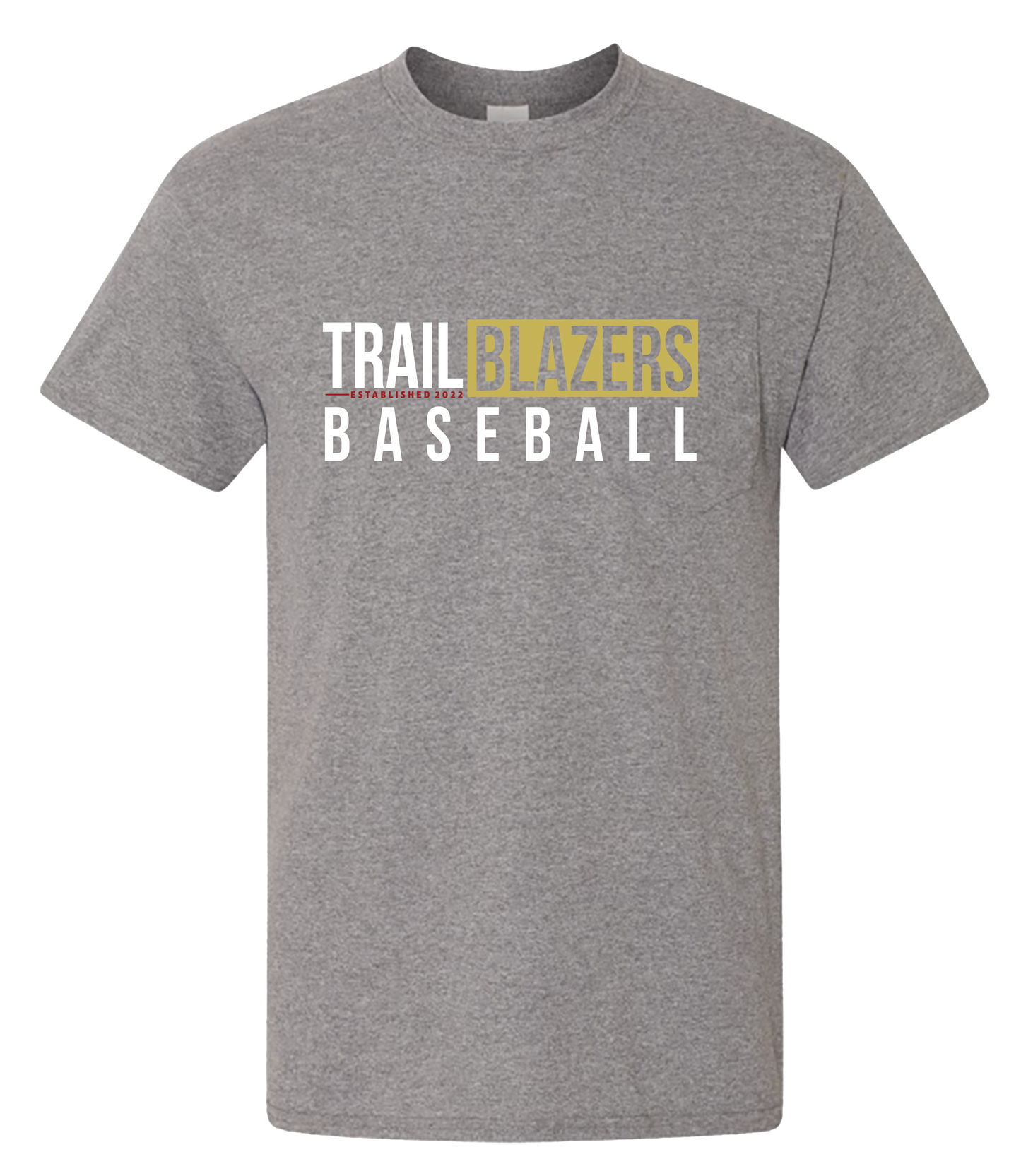 Gold NTX Trailblazers short sleeve shirt