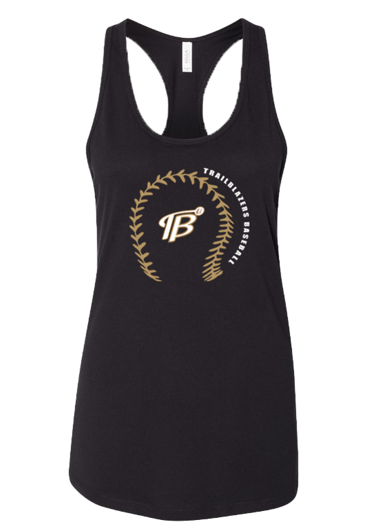 Baseball stitches NTX Trailblazers women's tank top